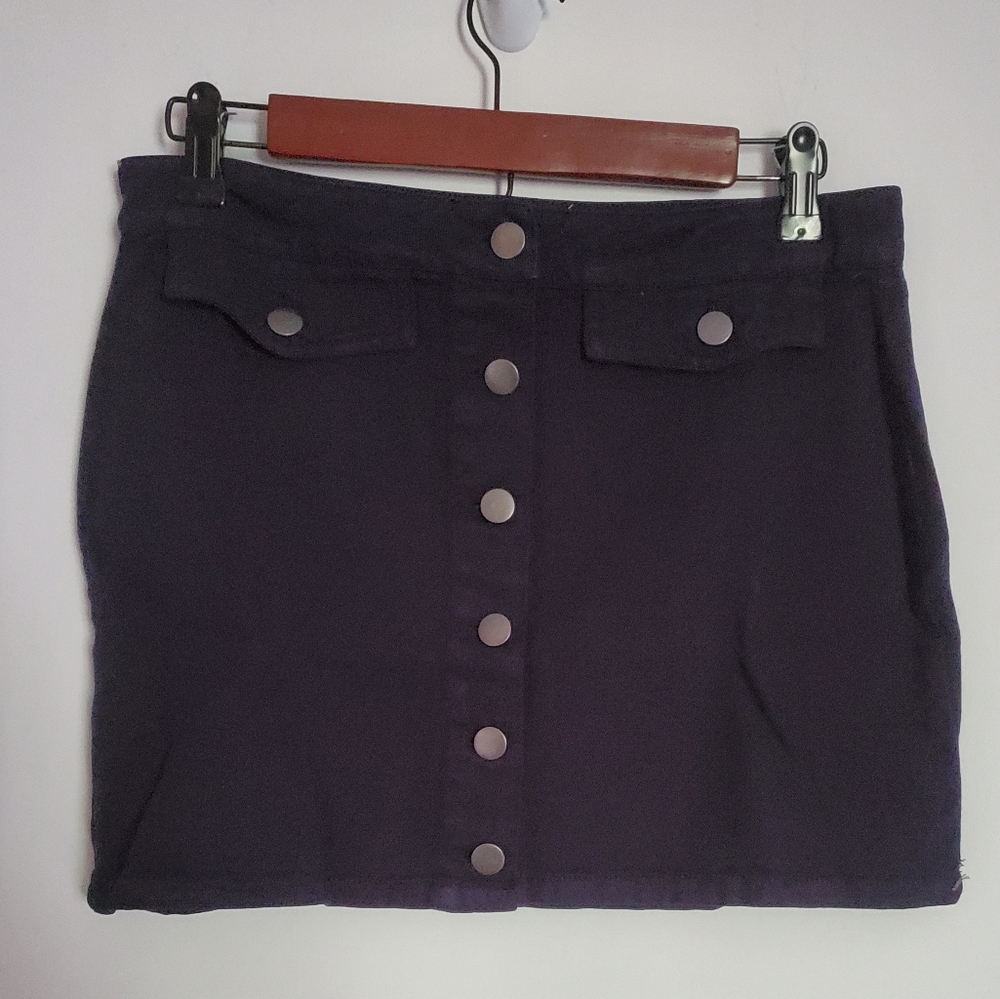 Coco & Jamieson Mini Skirt Navy Blue